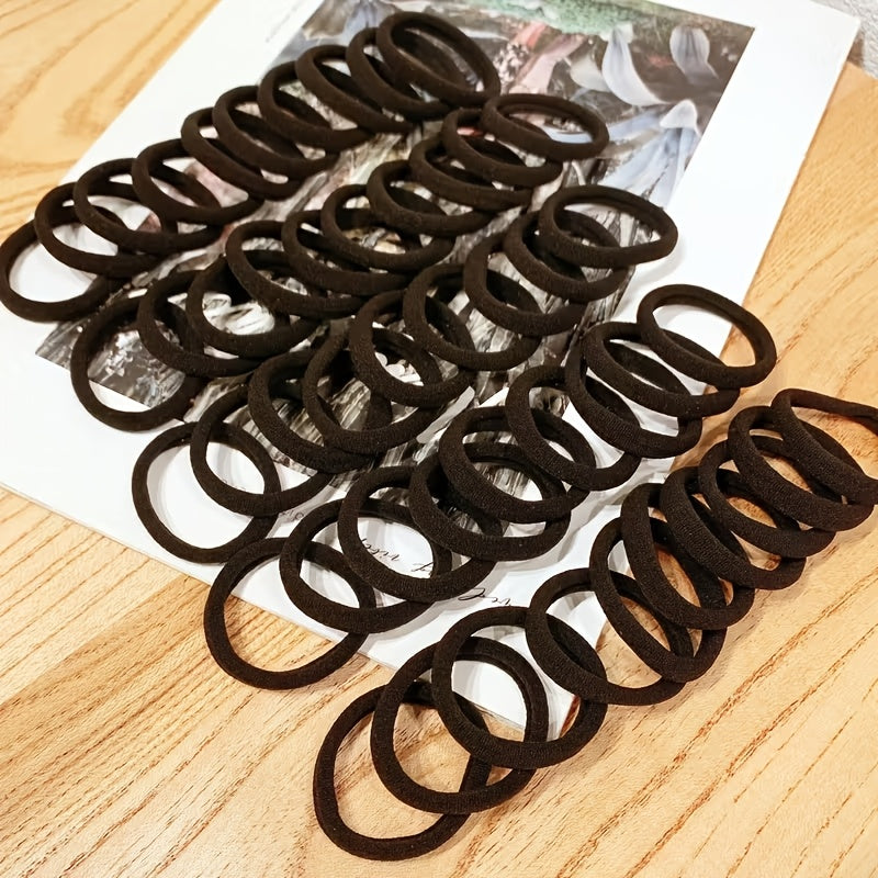 49 98pcs   hair tie super elastic hair rope durable