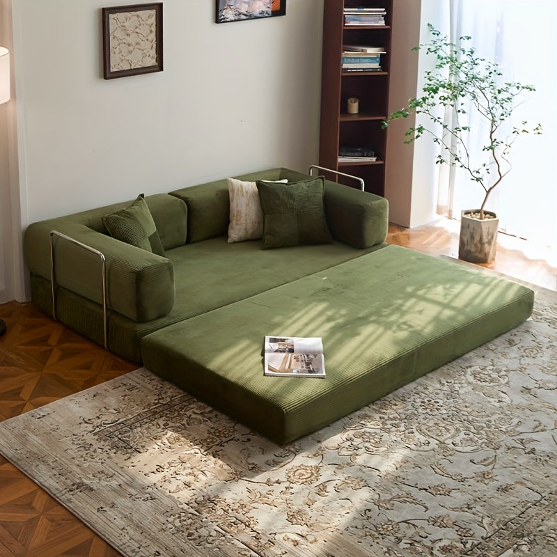 bed foam mattress corduroy upholstery