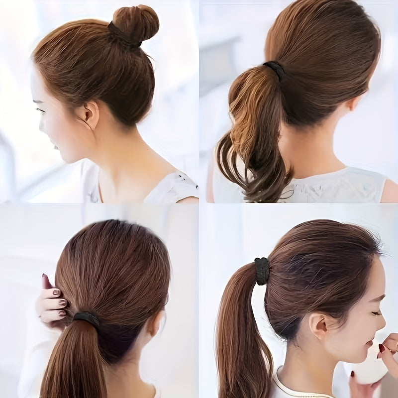 18pcs set basic hair ties random colors widened 4cm high