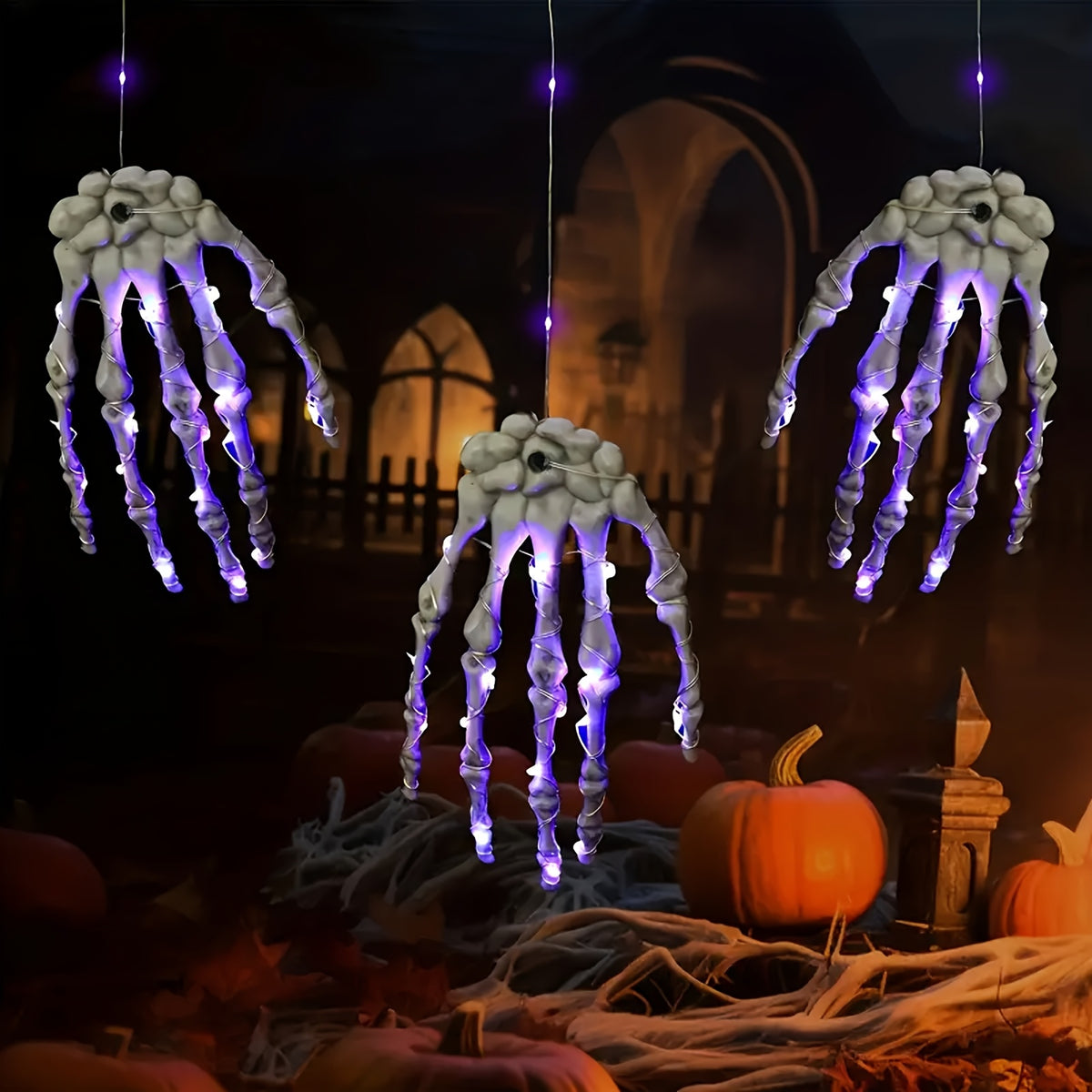 1pc halloween skeleton hand   20   string