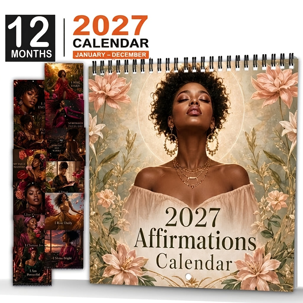2027 wall calendar 1 pack 2027 affirmation wall calendar