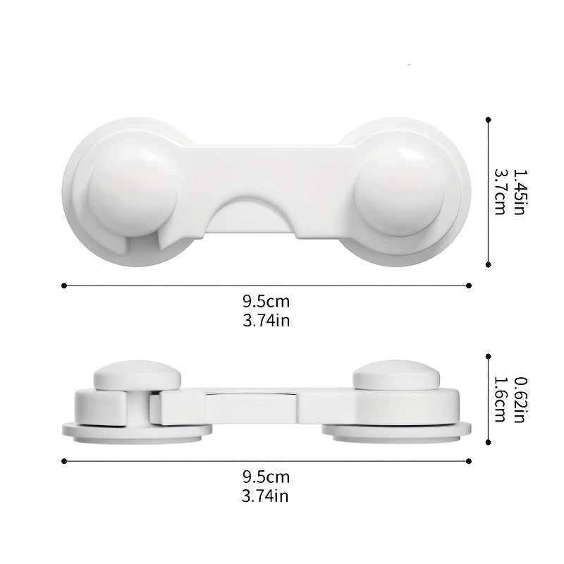 10pcs heavy duty white plastic safety lock set easy no tool
