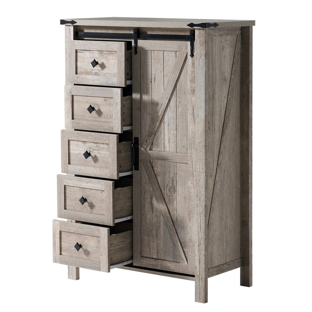 farmhouse bedroom set bed sliding barn doors bookcase