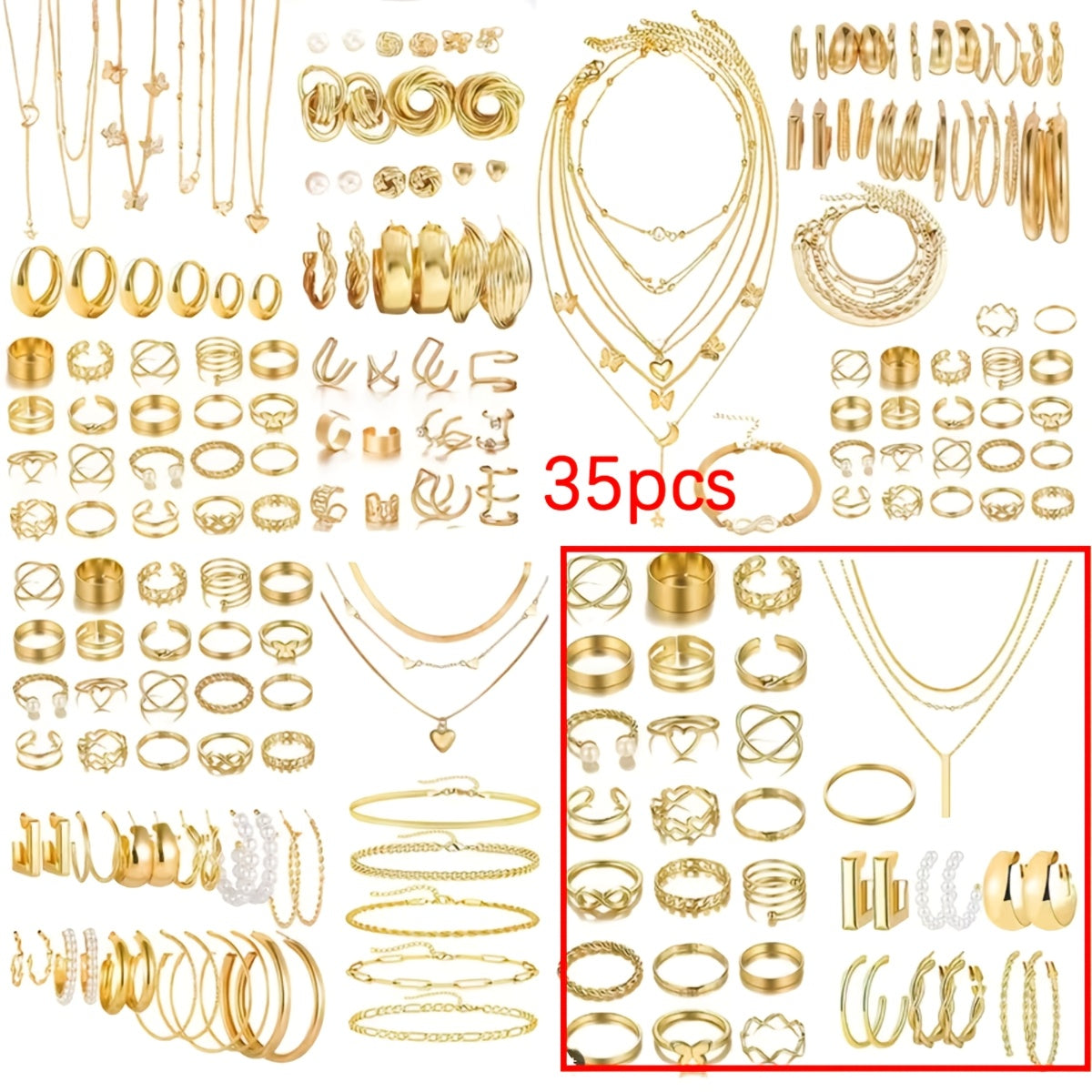 35 54 58 68pcs set elegant retro style   heart