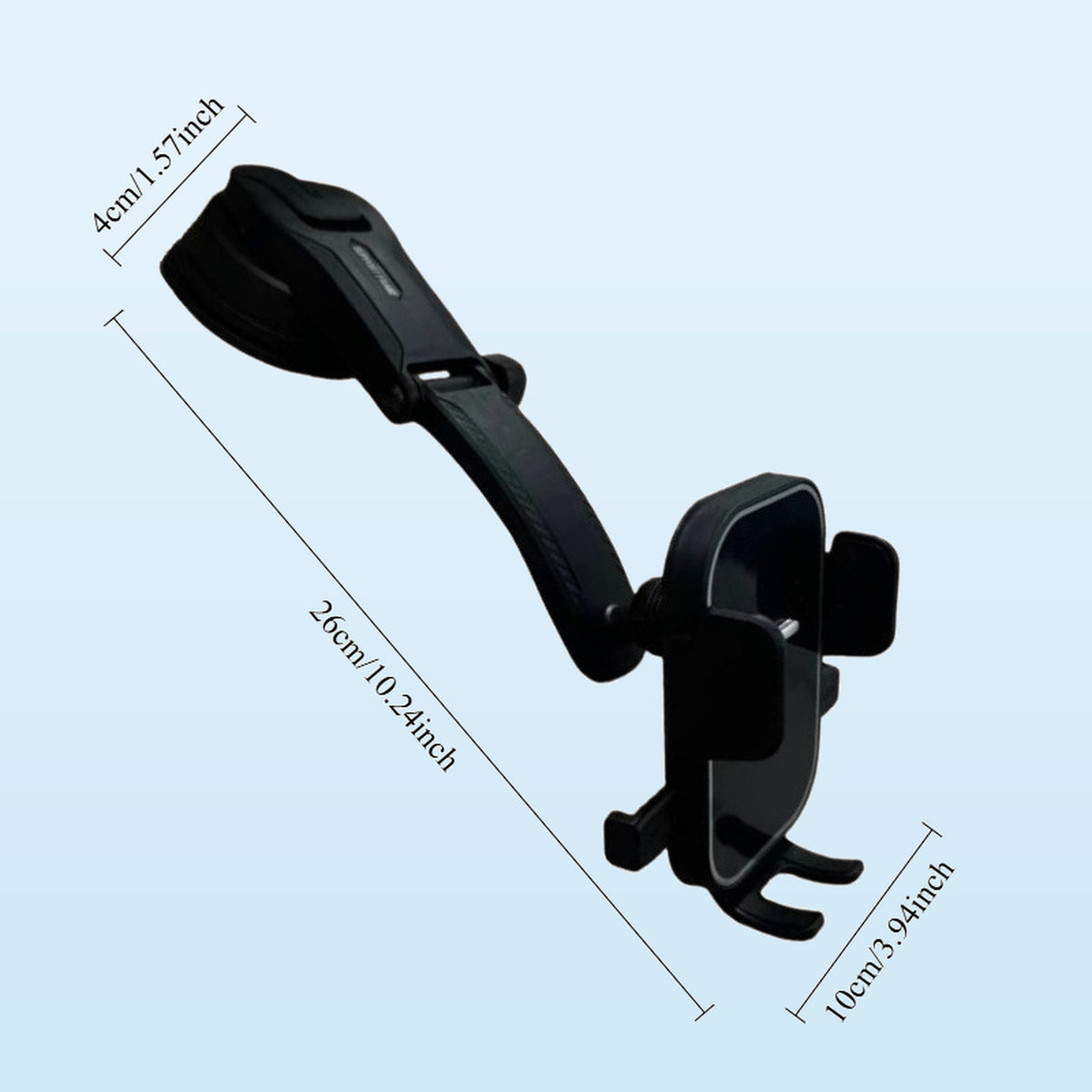 car mounted waterfall style phone holder a powerful suction