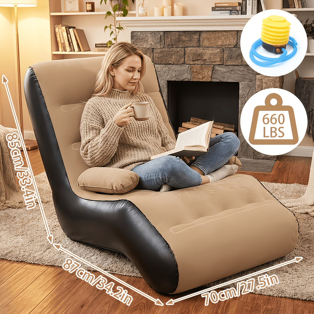 inflatable couch camping air mattress sofa   armrest