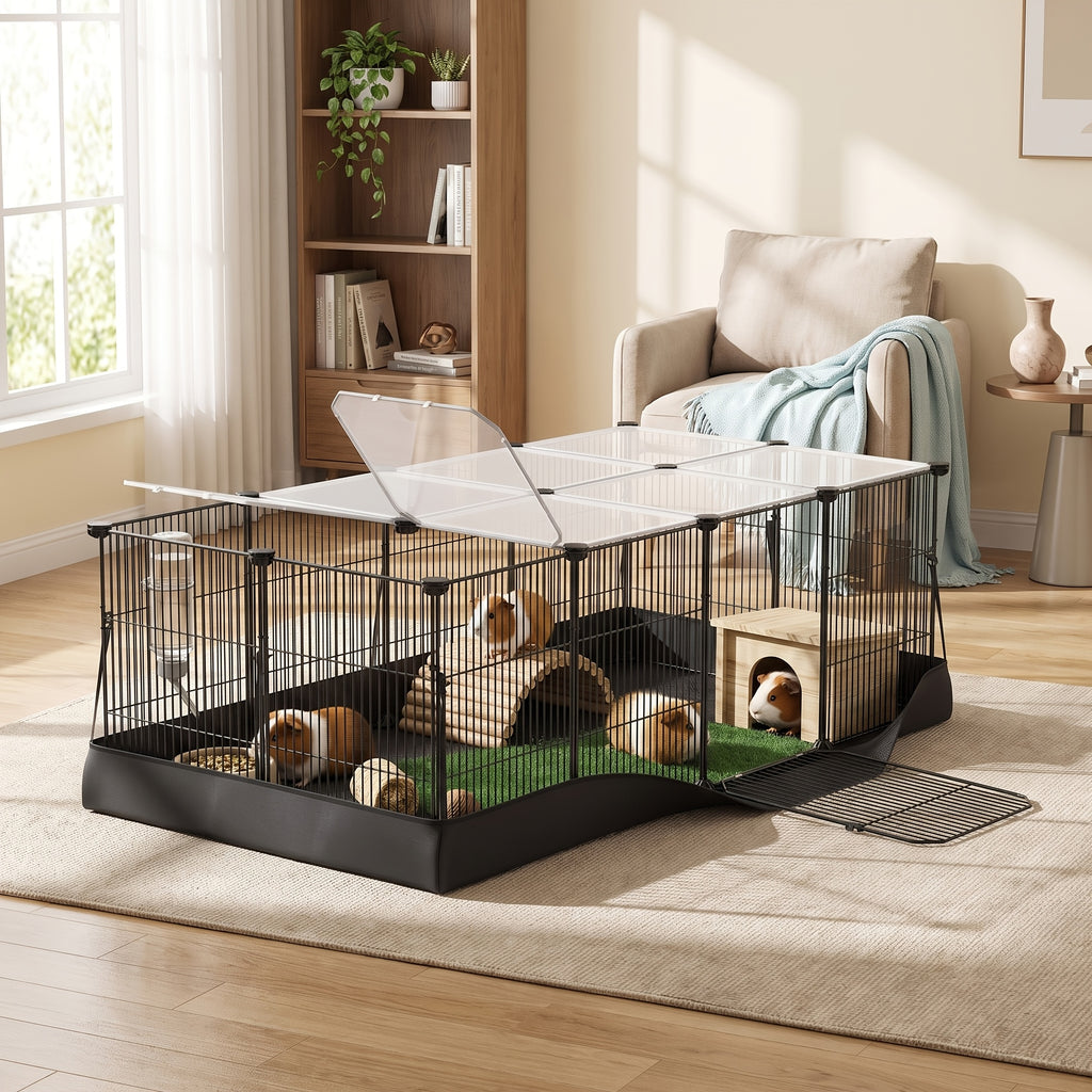modular small   yard 20 panel rabbit guinea pig cage