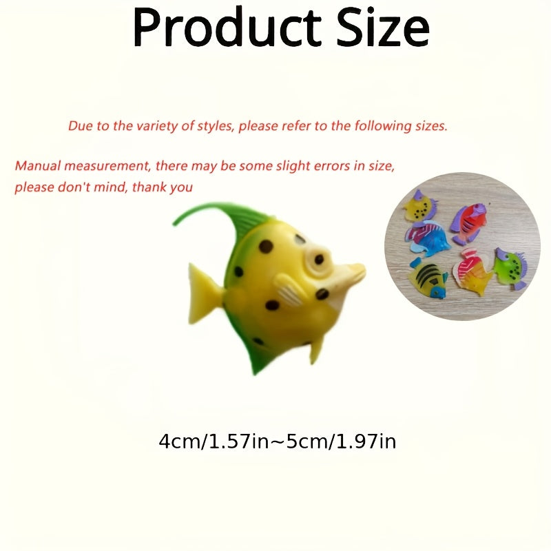 floating ornamental fish set suitable realistic plastic