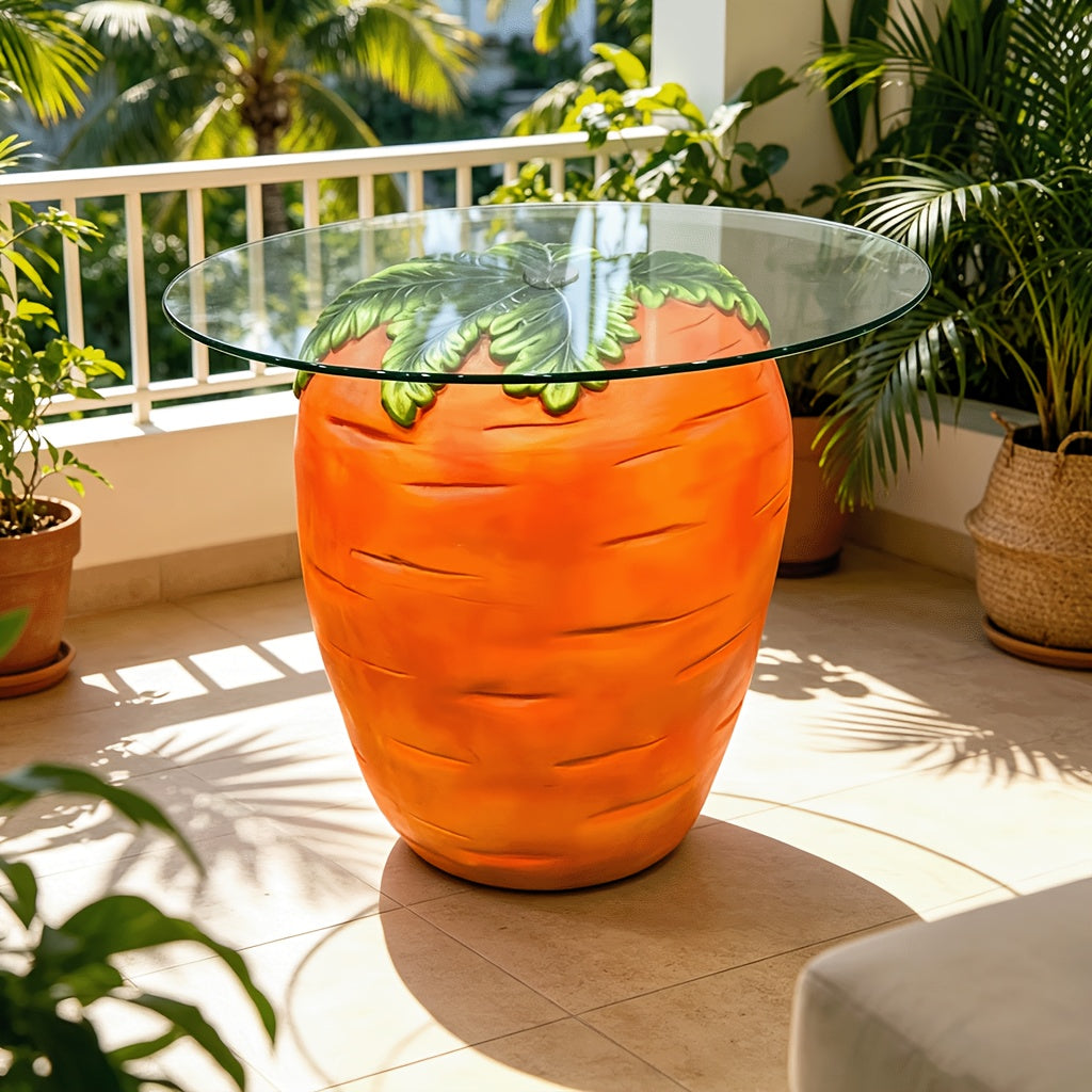 1pc   vegetable fruit side table resin carrot