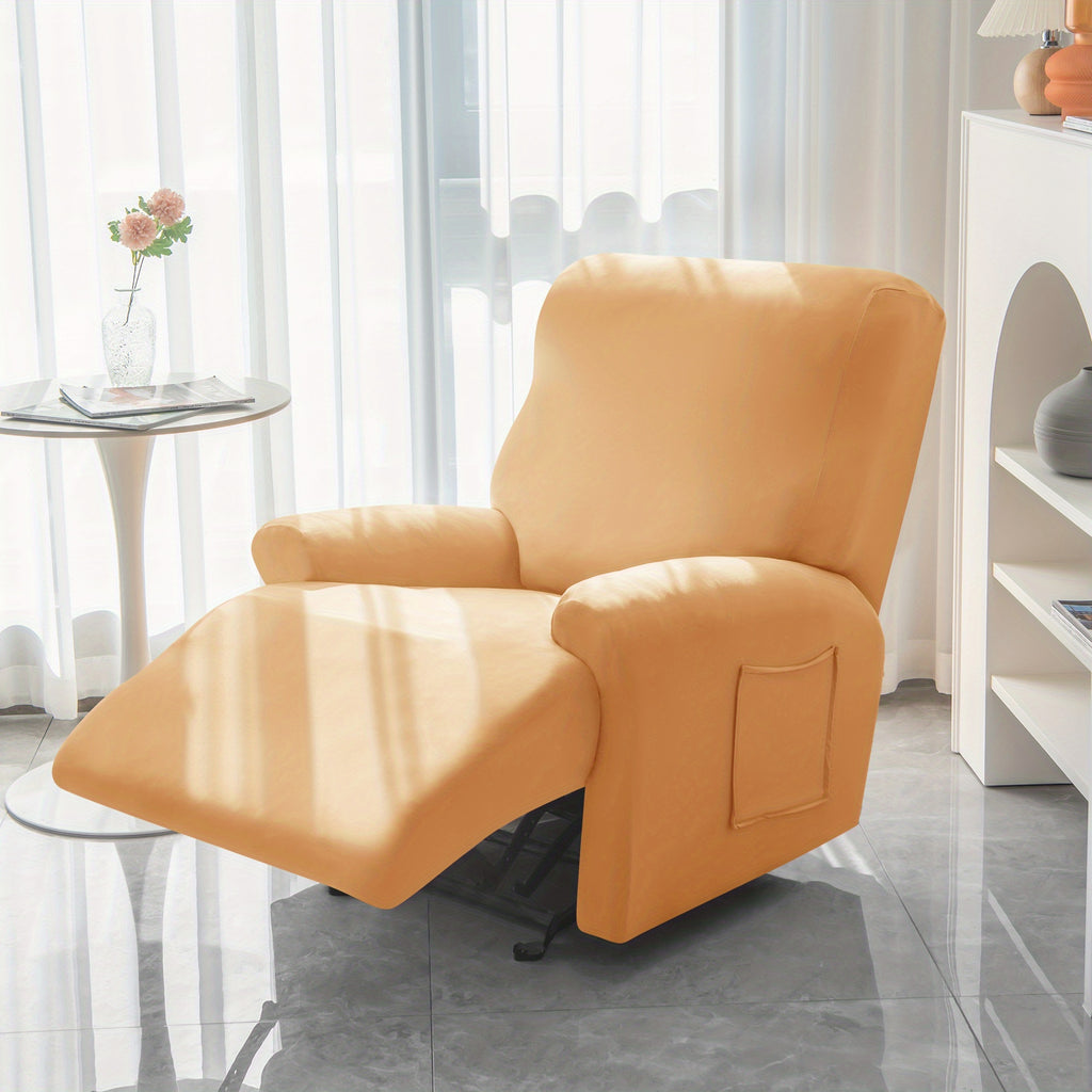 1 2 3 seater fiber fabric recliner sofa cover segmented