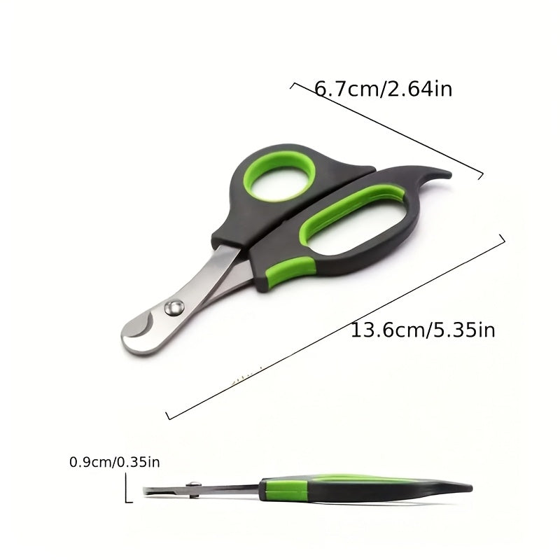 1 black green stainless steel pet nail clipper