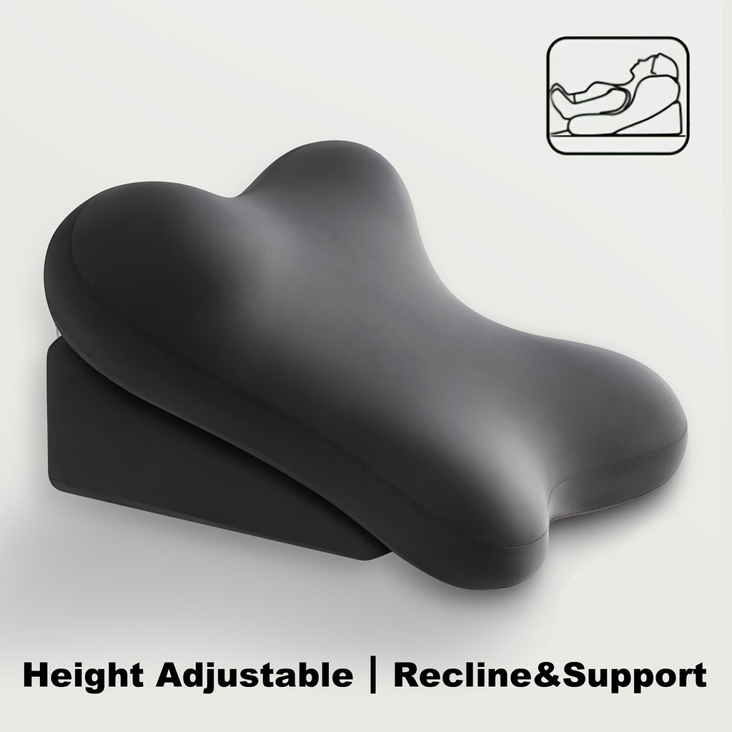 ergonomic bed wedge pillow adjustable memory foam backrest
