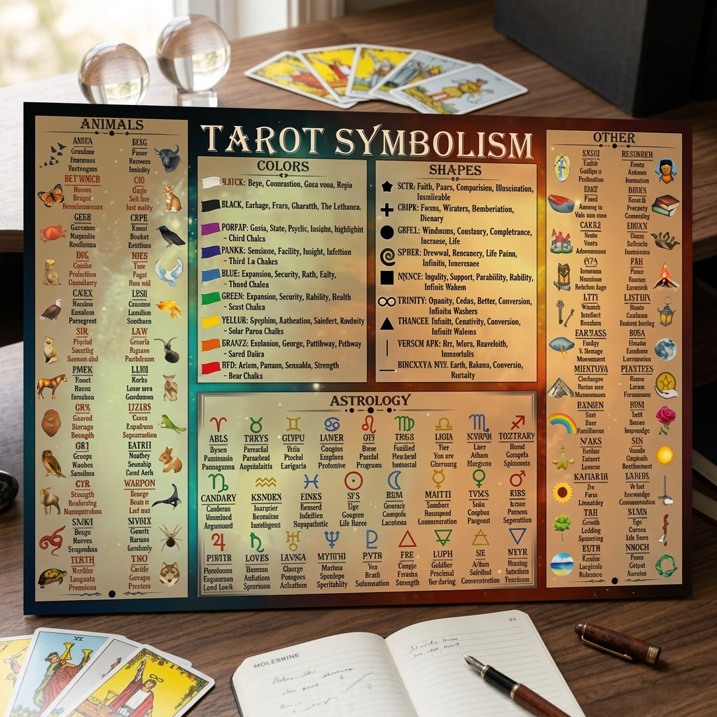 print painting symbolism poster chart full symbols meanings