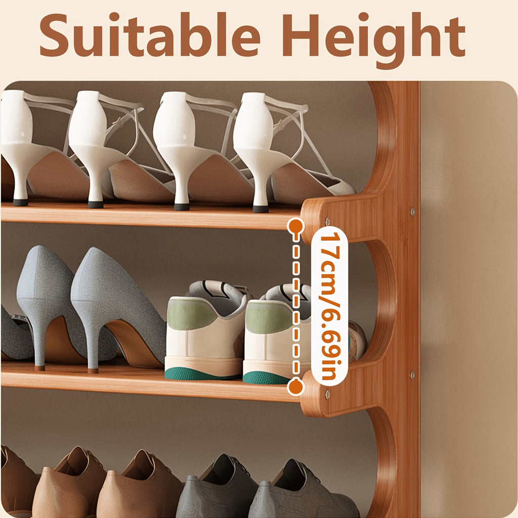 3 5 6 tier bamboo shoe rack bamboo shoe storage solution