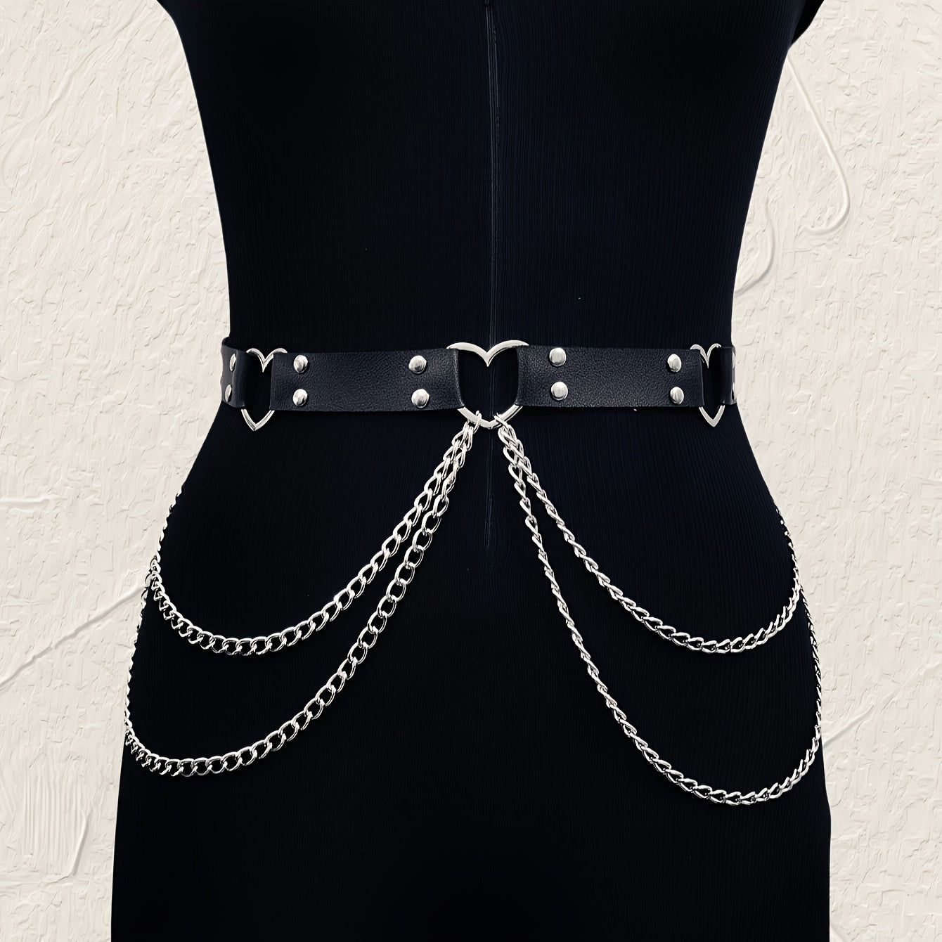 multiple sizes   womens gothic punk fashion heart