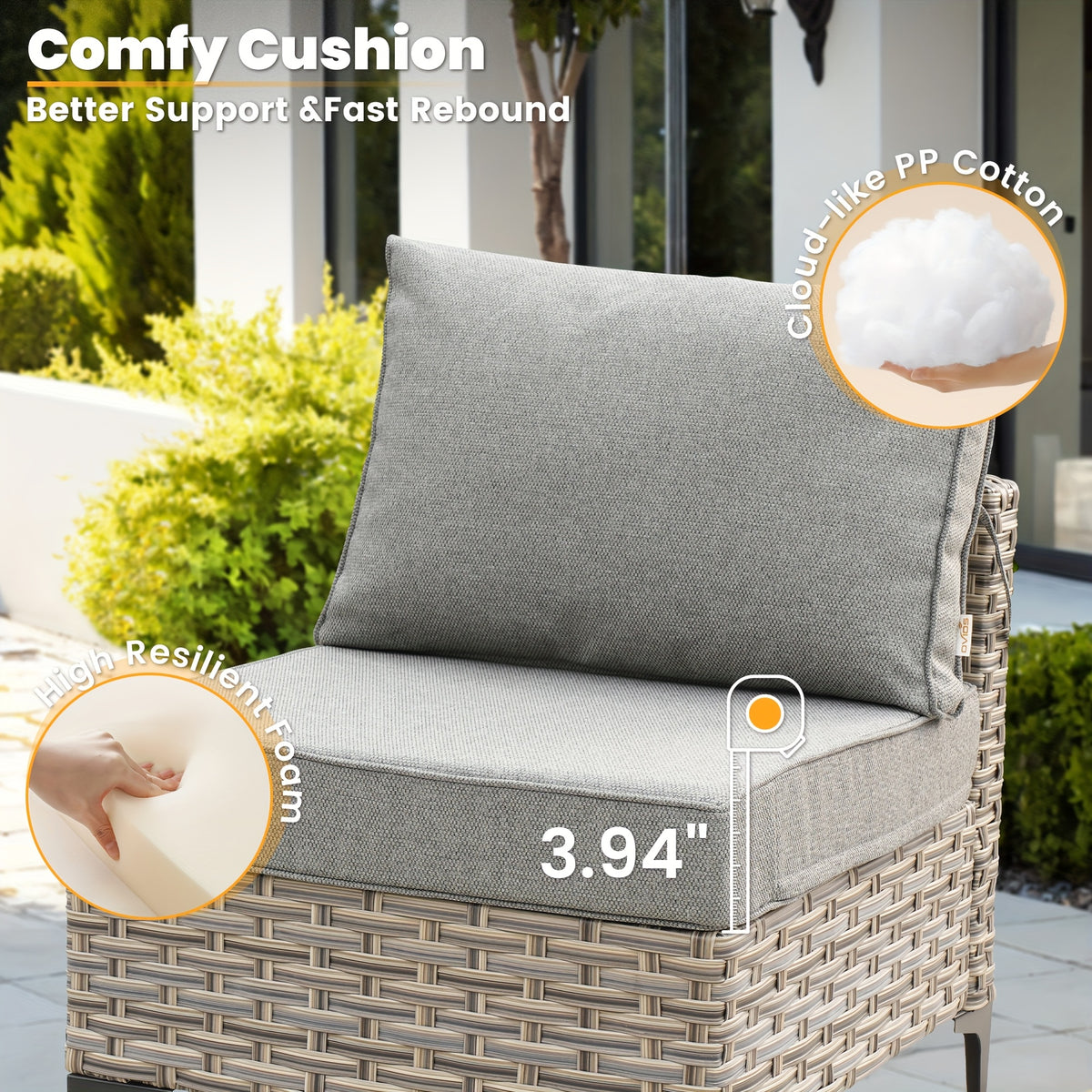 2 3 5 8 10pcs deep seat outdoor patio furniture set outside