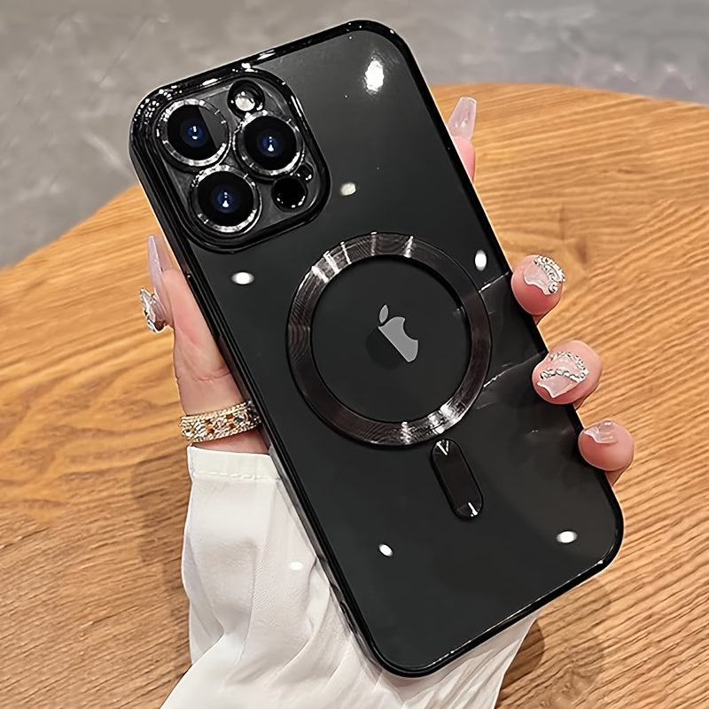 magnetic   thin phone case plating full camera protection