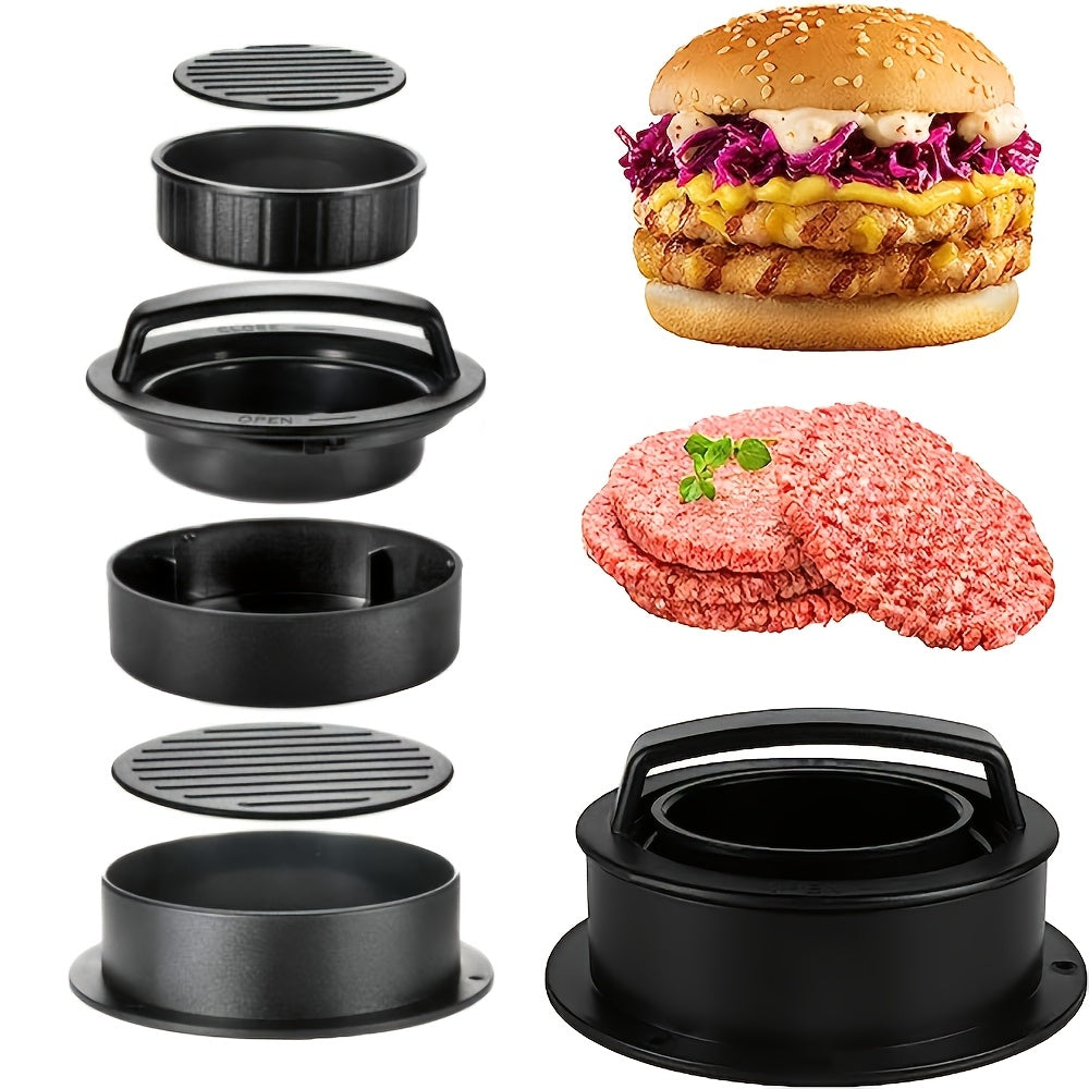 1pc 3 in 1 hamburger press meat patty press cheeseburger