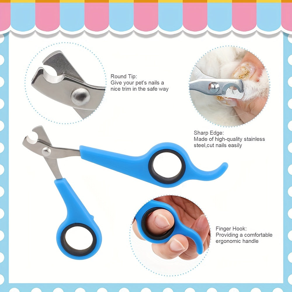 9  rabbit grooming kit shedding brush nail clipper