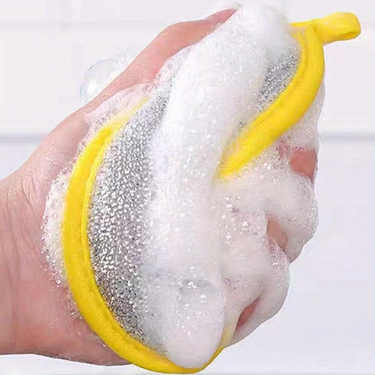 6 12pcs double sided magic dishwashing sponge brush pot dish