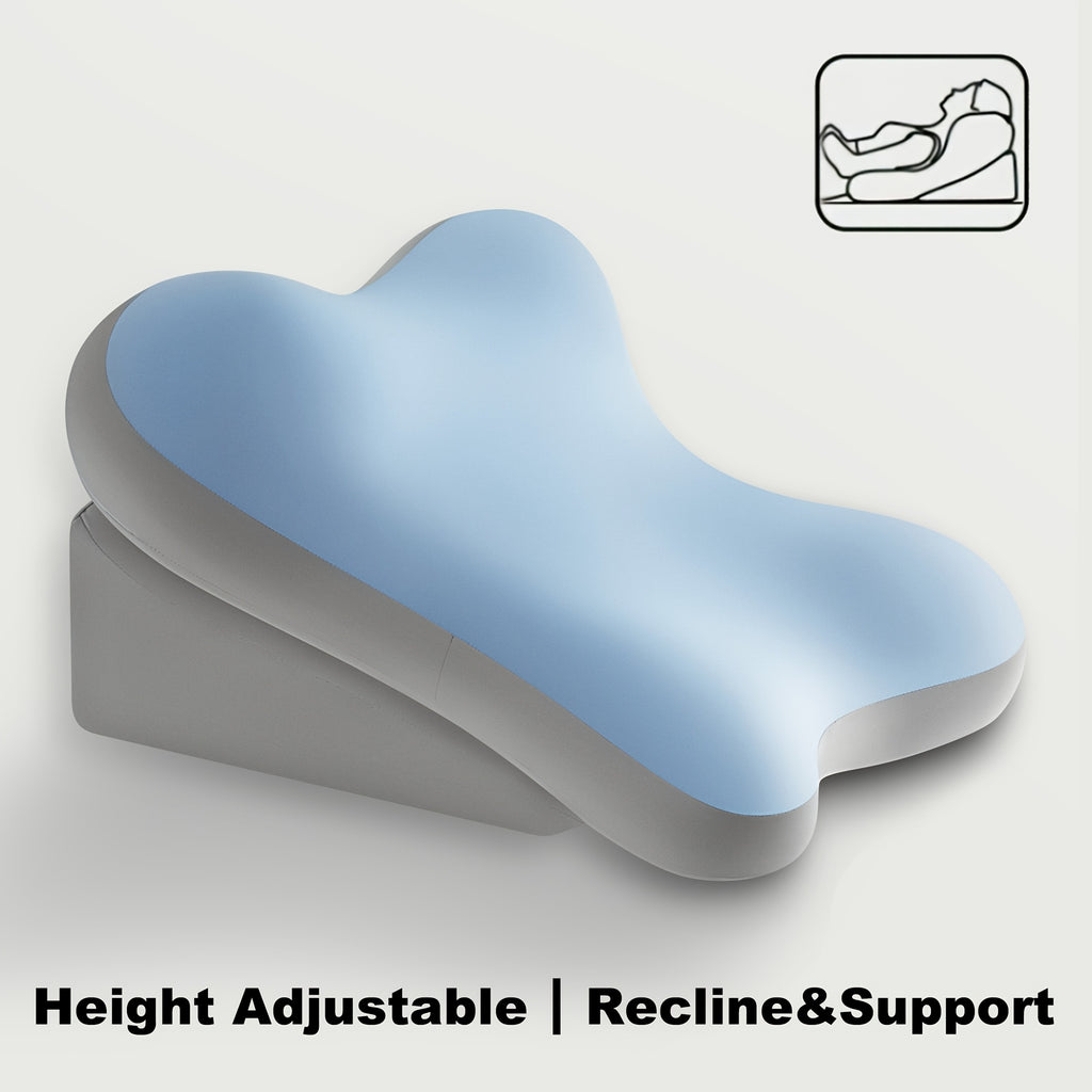 ergonomic bed wedge pillow adjustable memory foam backrest