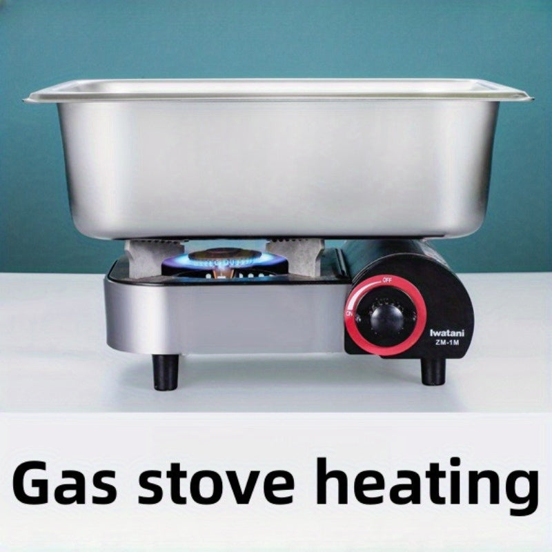 4pcs stainless steel serving bowls lids commercial self