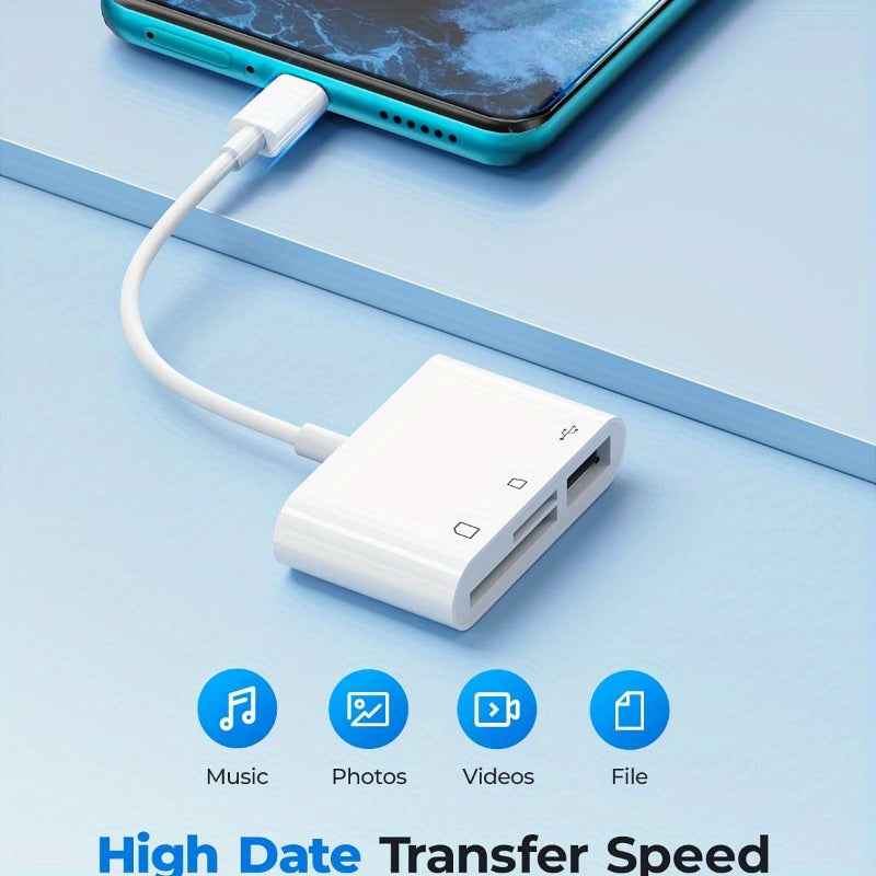 3 in 1 usb c sd card reader fast transfer