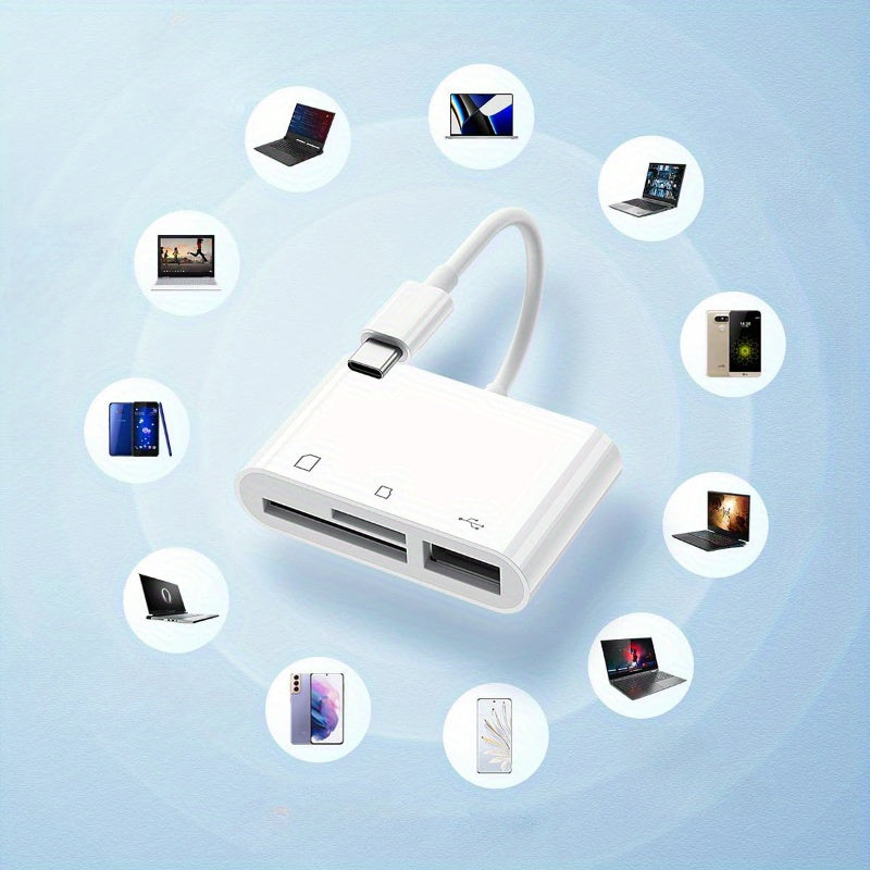 3 in 1 usb c sd card reader fast transfer