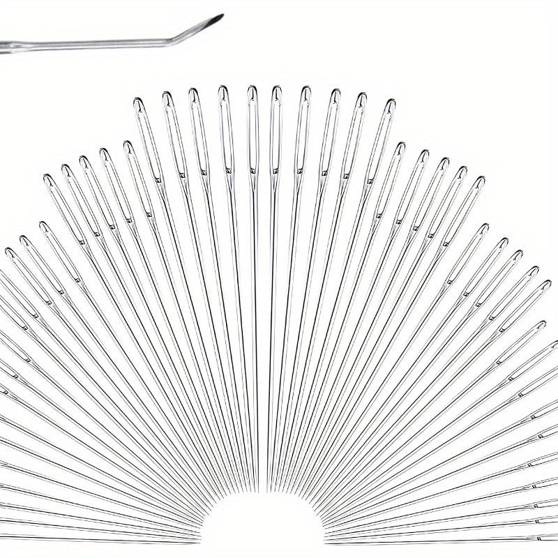 55pcs stainless   sewing needles set