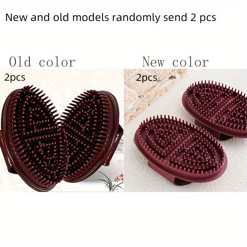 2pcs random chakra massage brushes manual full body alcohol