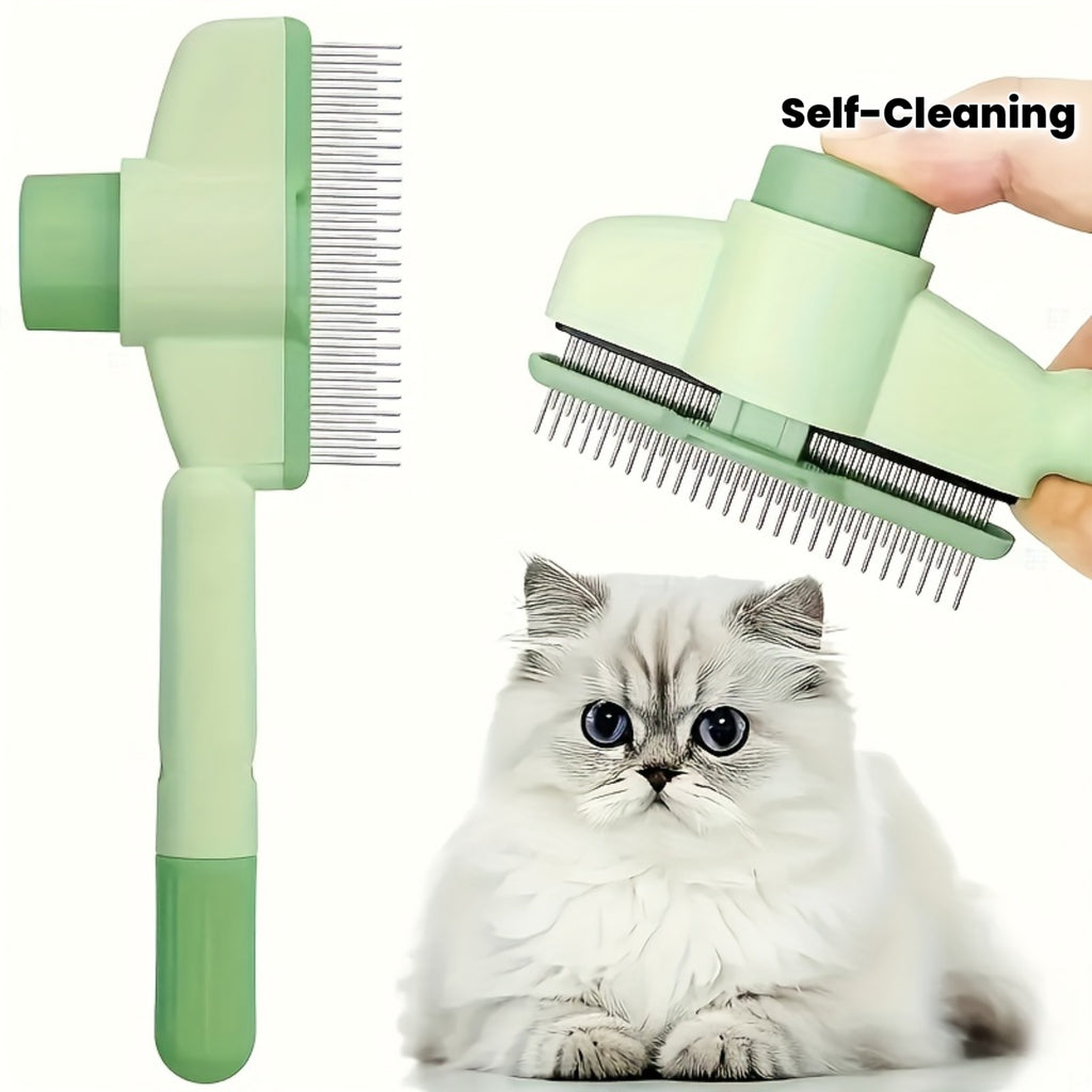 self cleaning pet comb detangling deshedding tool suitable