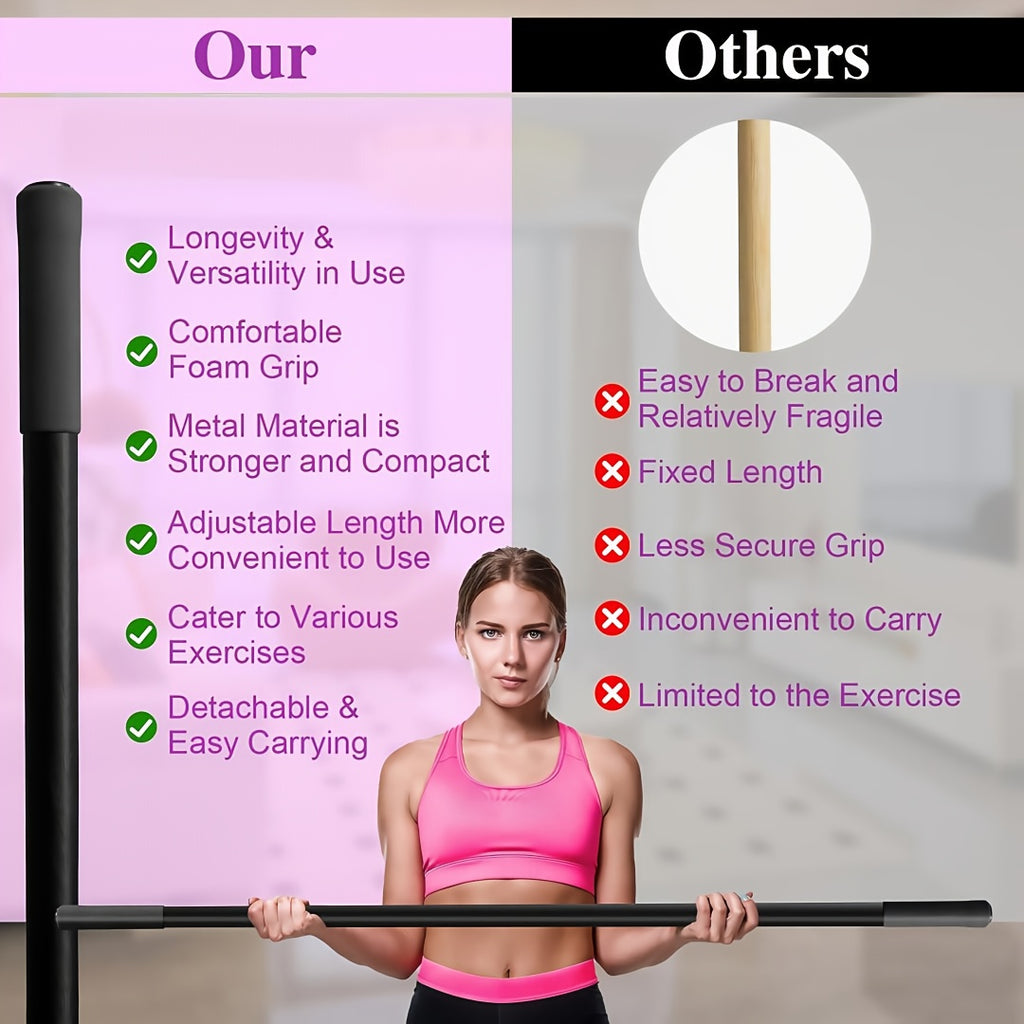 adjustable yoga wand sturdy durable iron construction
