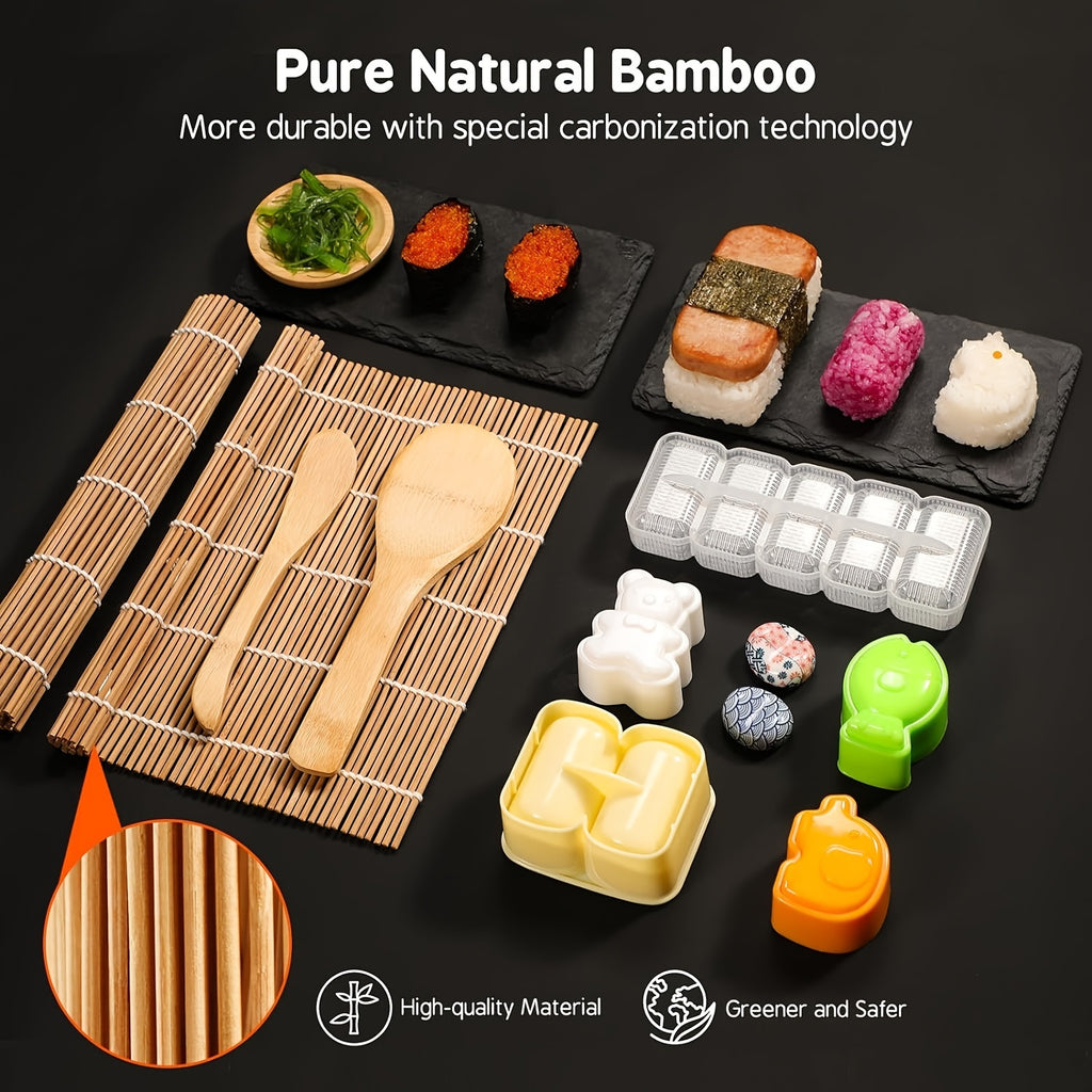 9 27pcs sushi making kit rice roll molds tool home beginners
