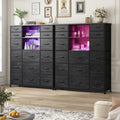 15 drawer tall dresser 20 color led lights bedroom