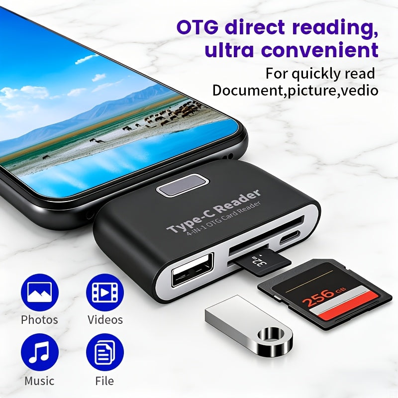 portable otg card reader writer suitable type   plug