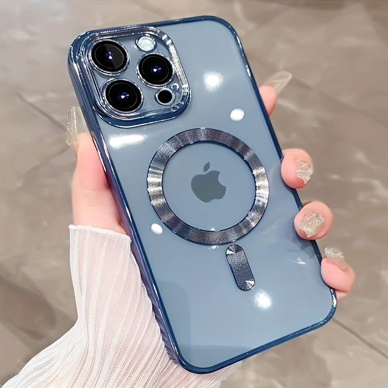 magnetic   thin phone case plating full camera protection