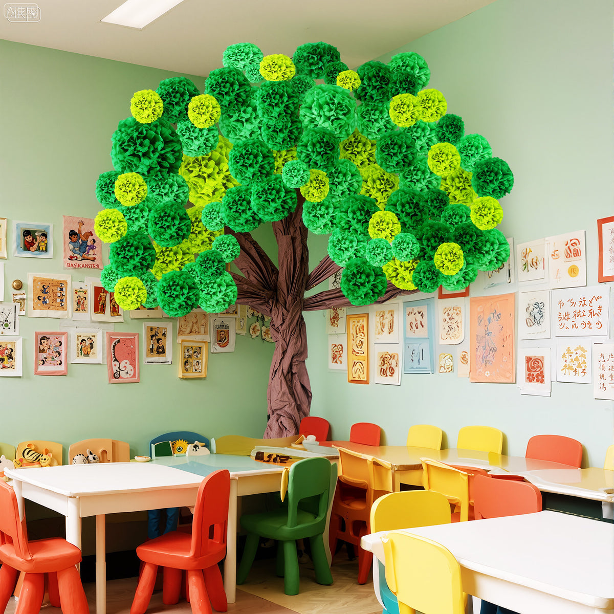 3d classroom tree bulletin board set cardboard tree paper