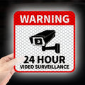 1pc 24 hour video monitoring warning sticker camera symbol