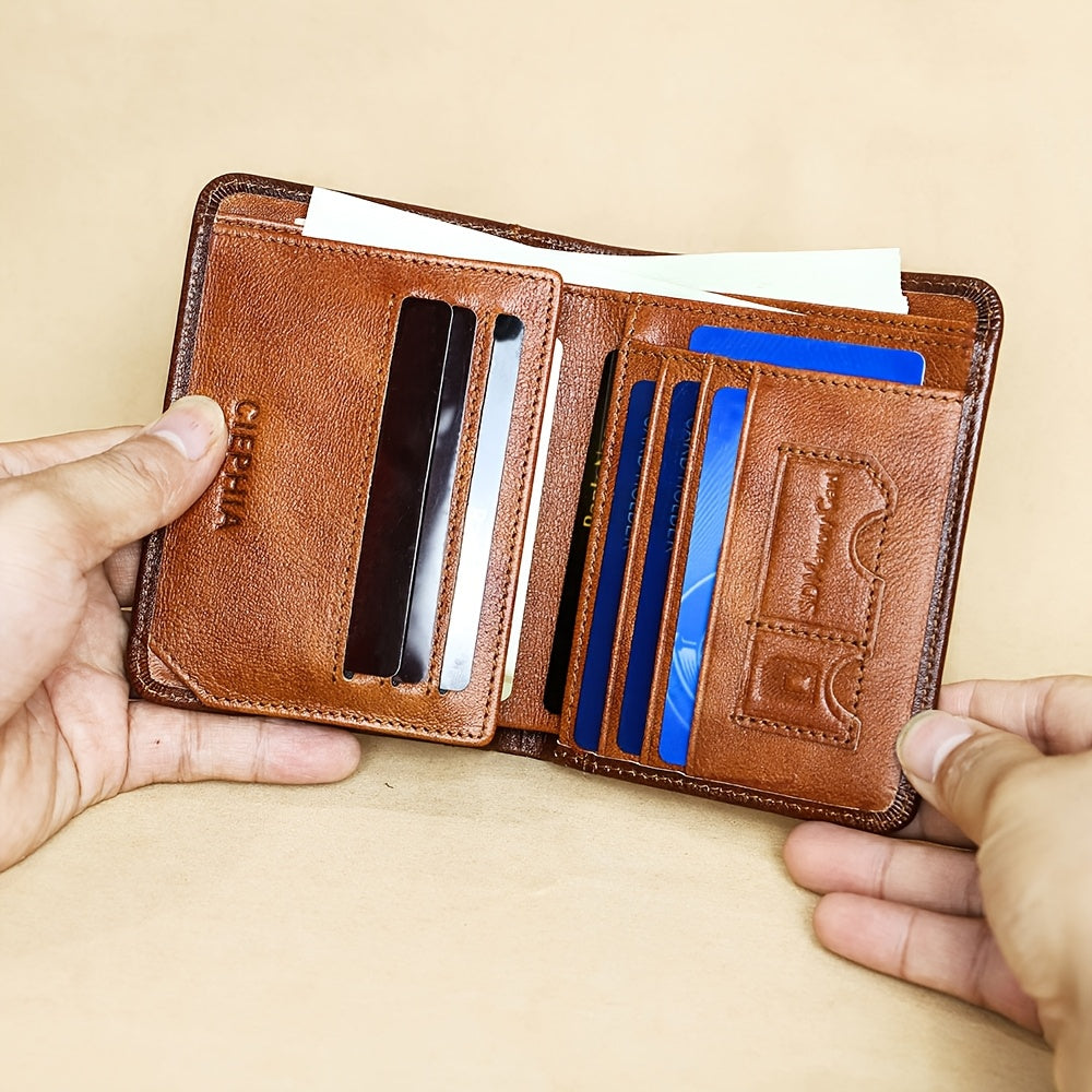 rfid leather wallet fathers day gifts men rfid blocking
