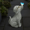 outdoor   lamp dog sculpture   resin