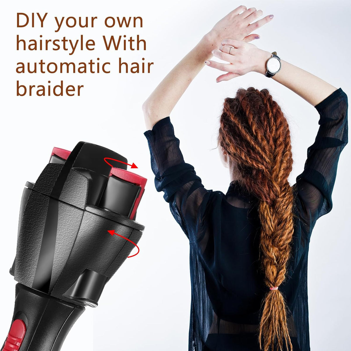 hair curler braid maker dual use   automatic