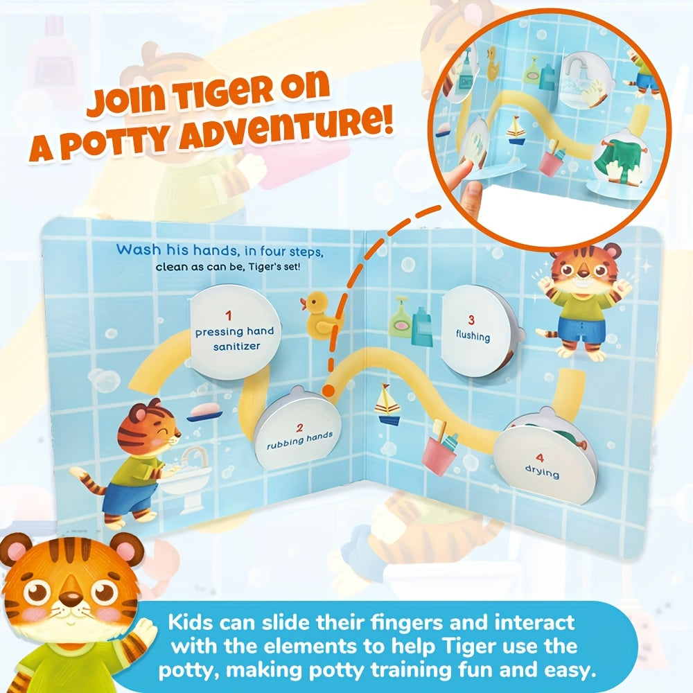 tigers potty adventure push pull books busy book preschool