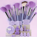 a set 13 makeup brushes including a portable storage bag