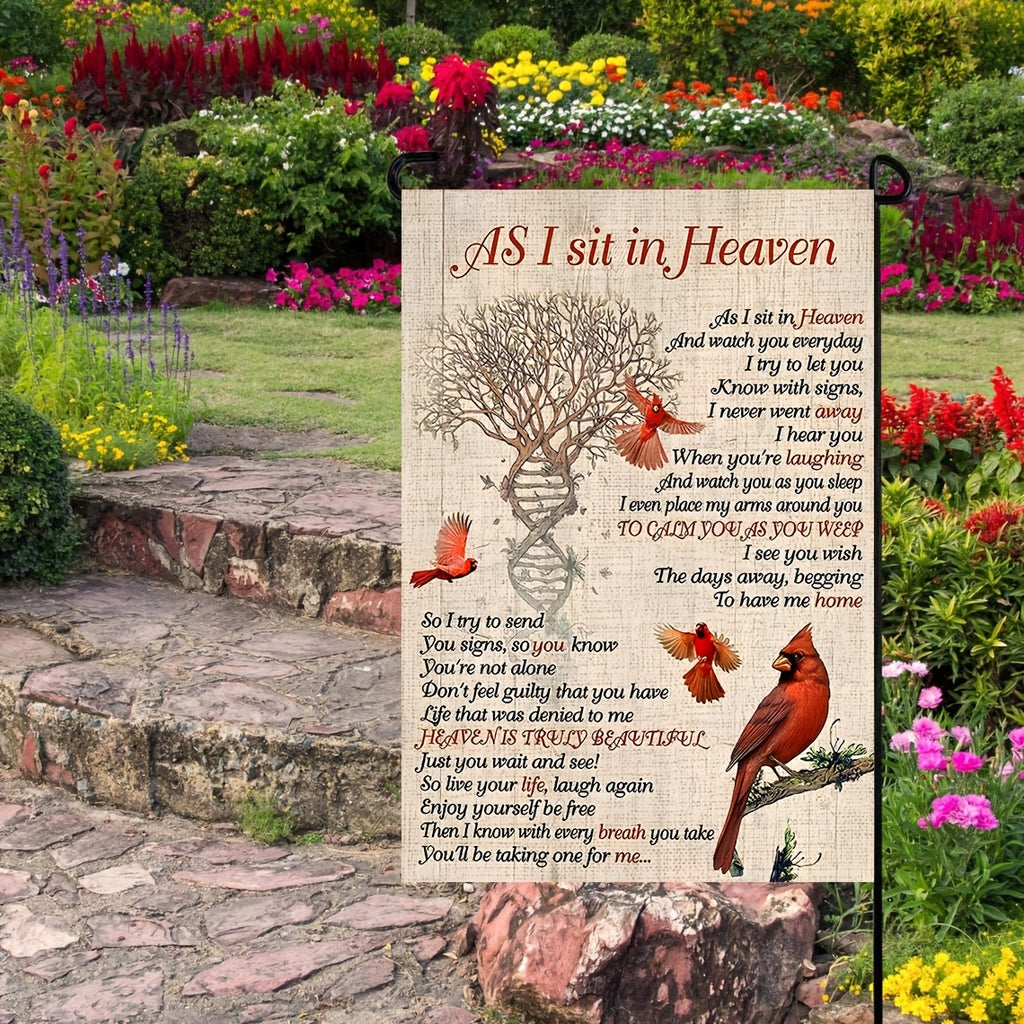 1pc memorial   garden flag rest in heaven a