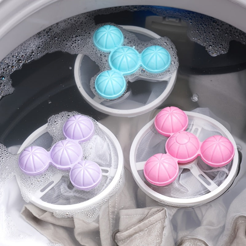3pcs set random color laundry balls floating lint remover