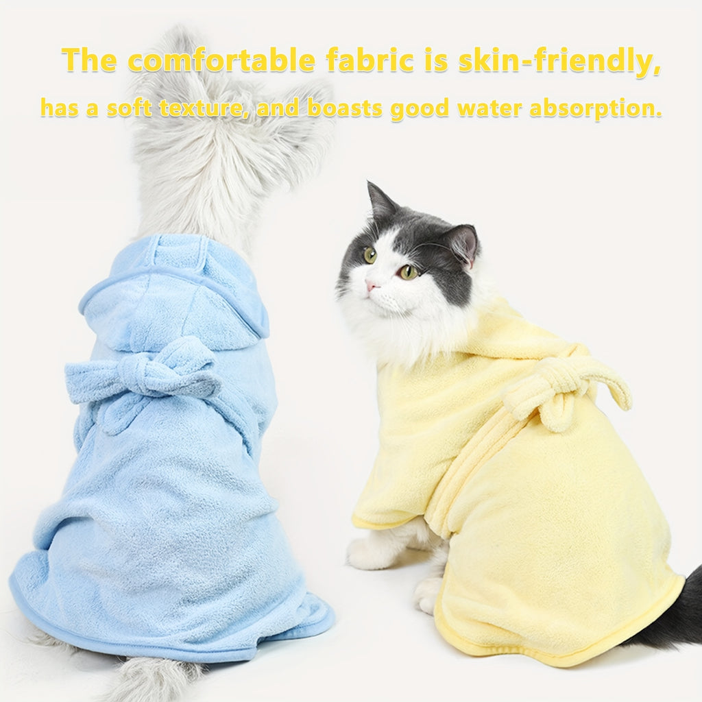 ultra absorbent   bathrobe small dogs cats animals