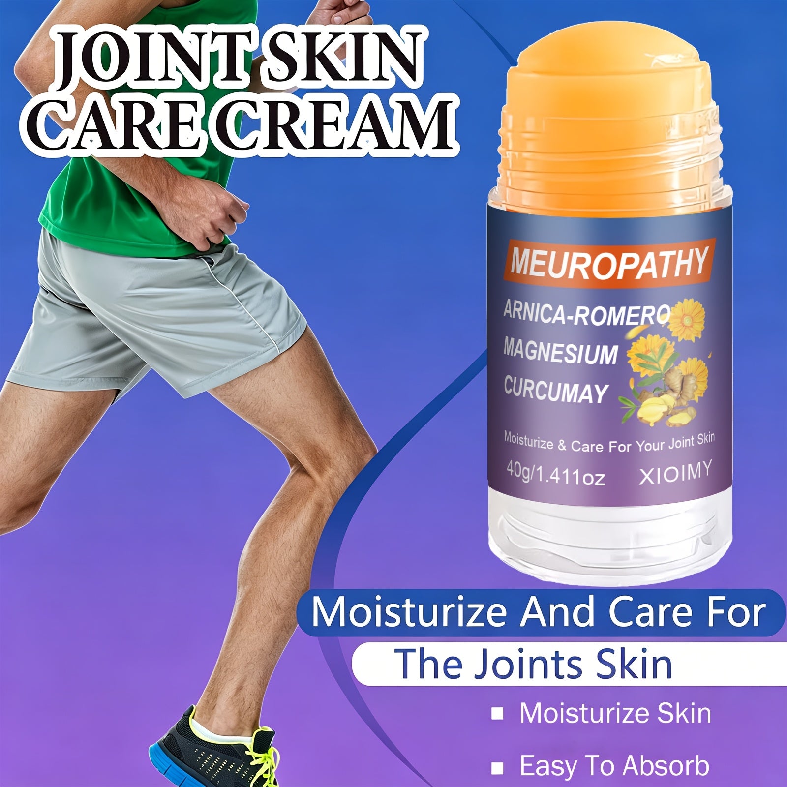 2pcs magnesium cream joint skin   contains arnica