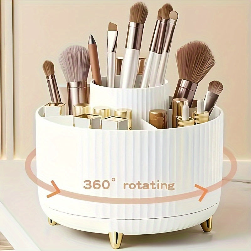 360 rotating makeup organizer 1pc plastic cosmetic storage 5