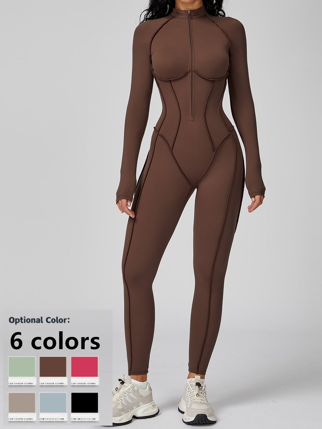 halloween party must womens unitard color block stand collar