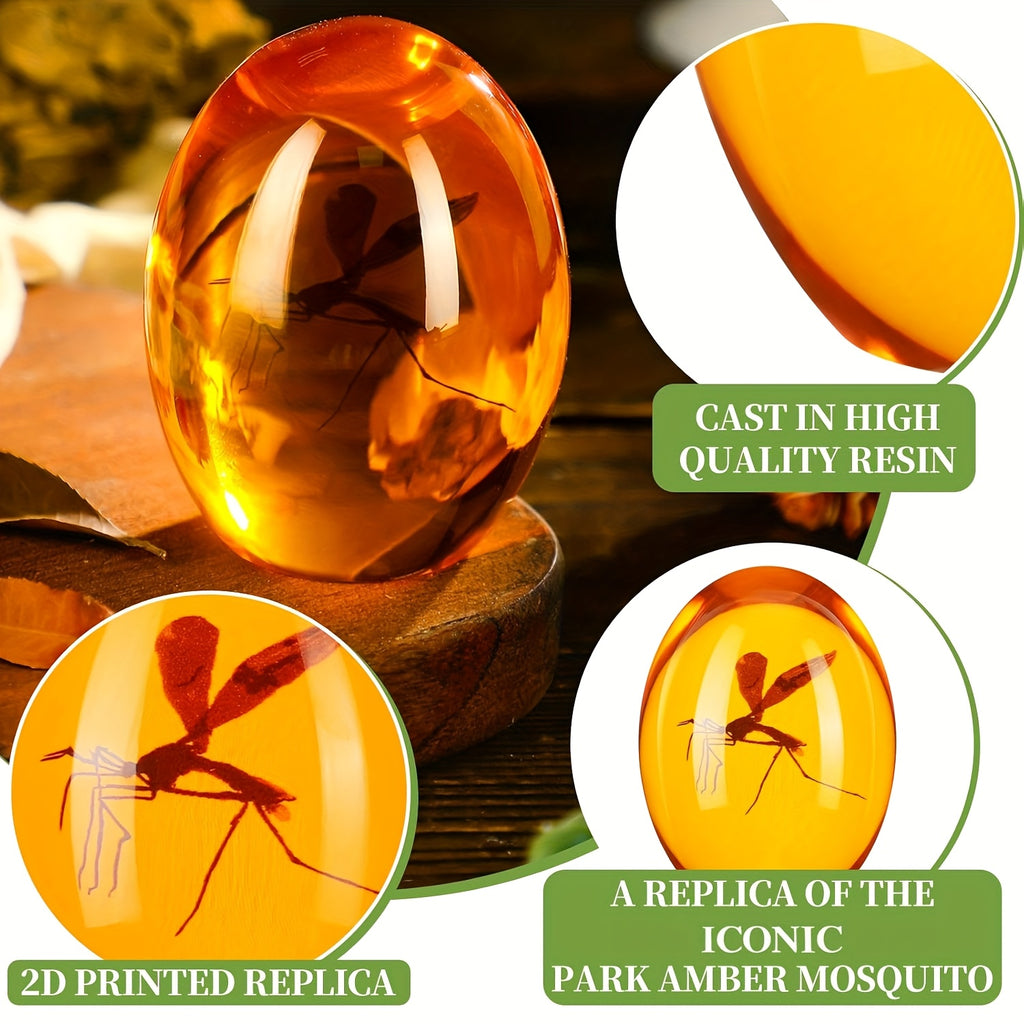 handmade   mosquito paperweight lifelike dinosaur